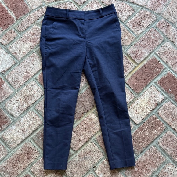 LOFT Pants - Loft Ann Taylor Marisa Skinny Navy Trouser Work Pants 2 Petite (Hemmed)